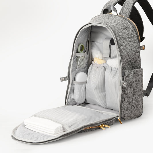 Foldable Diaper Backpack — Black