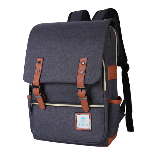 Slim 15" Laptop Backpack for College & Work — Black