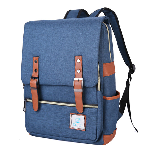 Slim 15" Laptop Backpack for College & Work — Dark Blue