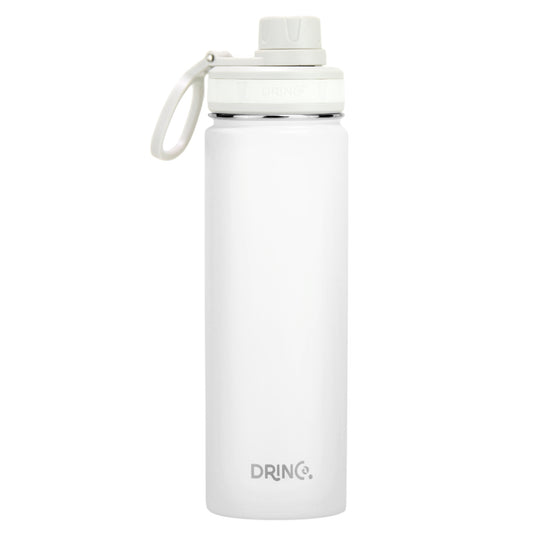 DRINCO 22oz Insulated Water Bottle — Artic White