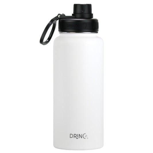 DRINCO 32oz Insulated Water Bottle — Artic White