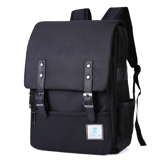 Slim 15" Laptop Backpack for College & Work — All-Black