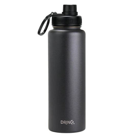 DRINCO 40oz Insulated Water Bottle — Black
